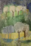Anne Donnelly, Orchard, Oil on paper