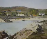 William Turner, Coastal Inlet, Oil on canvas laid on board