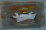 Patrick Collins, Bog Pool, Oil on board