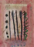Tony O'Malley, Tensia, Lanzarote, Acrylic and collage on paper