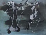 Gerald Davis, Jazz, Oil on board