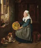Helen Mabel Trevor, A Morning Dream, Oil on board