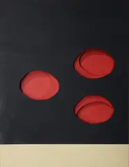 Stephen McKee, Deep Reds, Acrylic on MDF