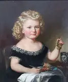 Margaret Allen, Happy As A King, Oil on panel