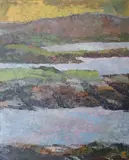 Evelyn Street, View Of Dun Manus Bay, South, Oil on board