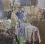 Tom Coates, Seated Woman, Pastel