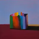 Tom Climent, Optical Box, Oil & plaster on board