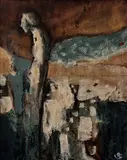 Rocio Romero Grau, The Friend, Mixed media on canvas