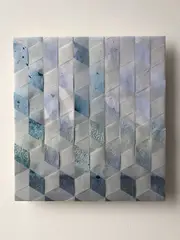 Claire McCluskey, Soak Structure, Woven paper with ink