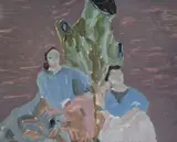 Banbha McCann, Good Trees Bear Good Fruit, Oil on gesso panel