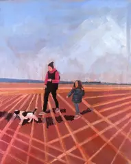 Darina Meagher, Promenade 1, 2022, (a) Oil on Board