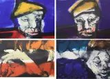 Hughie O'Donoghue, Noah Series, (4) Carborundum print