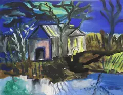 Eamon Colman, Nano Reid's Retreat, Gouache