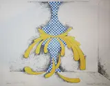 Micheal Farrell, Orange Pressee, Coloured lithograph