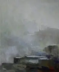 Margaret Egan, Monkstown Strand, Acrylic on linen