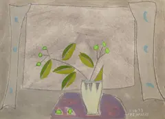 Jane O'Malley, Window, St. Martins, Gouache