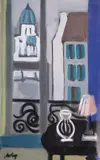 Cobh, Cork by Markey Robinson, Gouache on board, sold May 2023