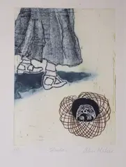Alice Maher, Shadow, Coloured intaglio print