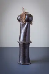 Sonja Landweer, Feathered Demon, Black Grogged Earthenware