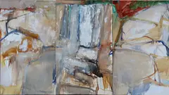 Barrie Cooke, A Triptych, Oil on canvas
