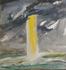 Barrie Cooke, Grey And Yellow Godeam