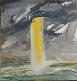 Barrie Cooke, Grey And Yellow Godeam
