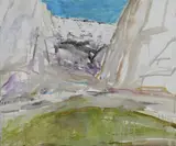 Barrie Cooke, Mountain Landscape, Oil on canvas