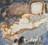 Barrie Cooke, Marie - Study For A Nude With Television Set