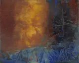 Marsyas by Hughie O'Donoghue, Oil on board, sold Jun 2023