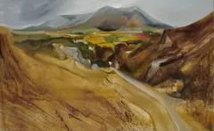 Richard Kingston, Rocky Valley, Wicklow, Oil on board
