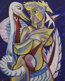 Basil Rakoczi, Leda, Oil on canvas