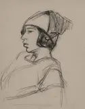 Roderic O'Conor, Tête De Jeune Femme Au Fichu