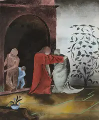 Patrick Pye, The Visitation, 1954, Tempera on board