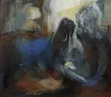 Manar Al Shouha, Rhapsody, Mixed media on canvas