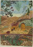 Pauline Bewick, Tuscan Hillfarm, Mixed media