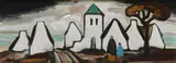 Gable Ends by Markey Robinson, Gouache, sold Jun 2023