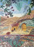Pauline Bewick, Tuscan Hillfarm, Mixed media