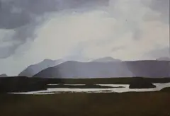 Sun After Rain, Connemara by Evelyn Street, Oil on canvas, sold Mar 2023