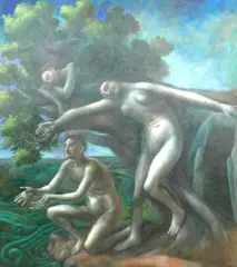 Paul Storey, 'At Phorcys Cave', acrylic on canvas