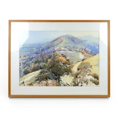 David Prentice, 'Sweet May, Malvern' Watercolor And Reed Pen
