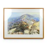 David Prentice, 'Sweet May, Malvern' Watercolor And Reed Pen