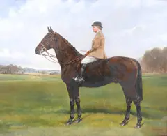 Robert Anscombe, An Equestrian Portrait, oil on canvas