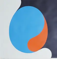 Per Kleiva, Egget, 1968, Serigrafi