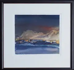 Fra Lofoten by Lars Lerin, Akvarell på papir, sold Jun 2025