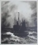 Kaare Espolin Johnson, Til havs, 1984, Serigrafi