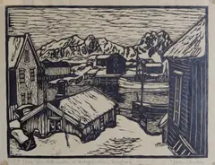 John Savio, Fra Svolvær I (Øen Lillemolla II), Tresnitt