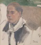 Eilif Peterssen, Kvinnehode, studie*, Olje på lerret