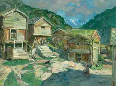 Gerhard Munthe, Fra Røisheim, 1919, Olje på lerret