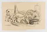 Edvard Munch, Trekkokser, Stift på tynt gulhvitt papir