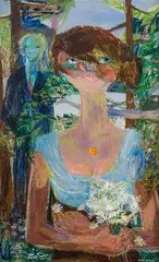 Else Hagen, Huldra, 1950, Olje på lerret